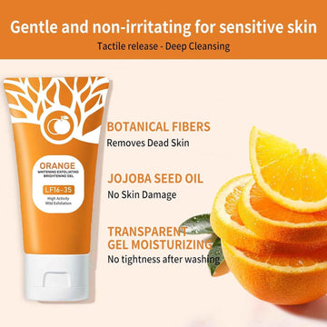 Orange Exfoliating Gel – Gentle Deep Cleansing for Face & Body 🍊✨